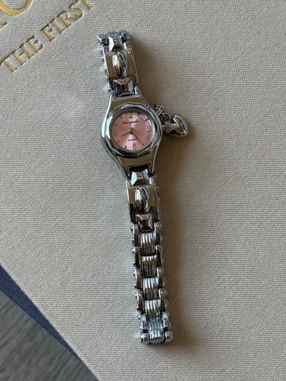 Preppy Silver Dial Heart Charm Watch Preppy Y2K OS